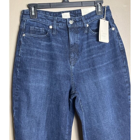 NWT A New Day Jeans Blue High Rise Bootcut Straight Crop Inseam Women Size 6/28R - Picture 2 of 8